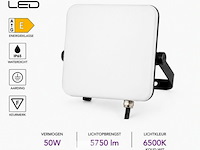 10 x led frameless floodlight 50w – 6400k koud wit – ip66 – pegasus-50 - afbeelding 3 van  6