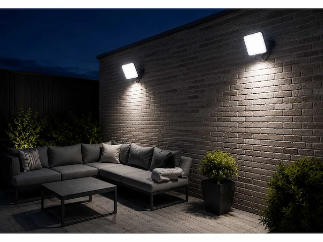 10 x led frameless floodlight 50w – 6400k koud wit – ip66 – pegasus-50 - afbeelding 1 van  5