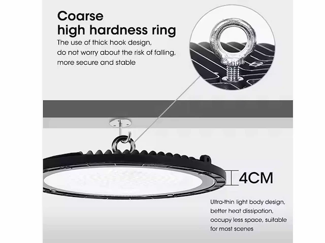 10 x led highbay pro line slim 200 watt - afbeelding 7 van  11