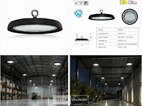 10 x led highbay ufo – 100w – 6400k koud wit – ip65 – agora-100 - afbeelding 6 van  6