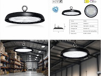 10 x led highbay ufo – 150w – 6400k koud wit – ip65 – agora-150 - afbeelding 4 van  5