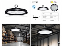 10 x led highbay ufo – 150w – 6400k koud wit – ip65 – agora-150 - afbeelding 5 van  5
