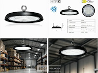 10 x led highbay ufo – 150w – 6400k koud wit – ip65 – agora-150 - afbeelding 6 van  6