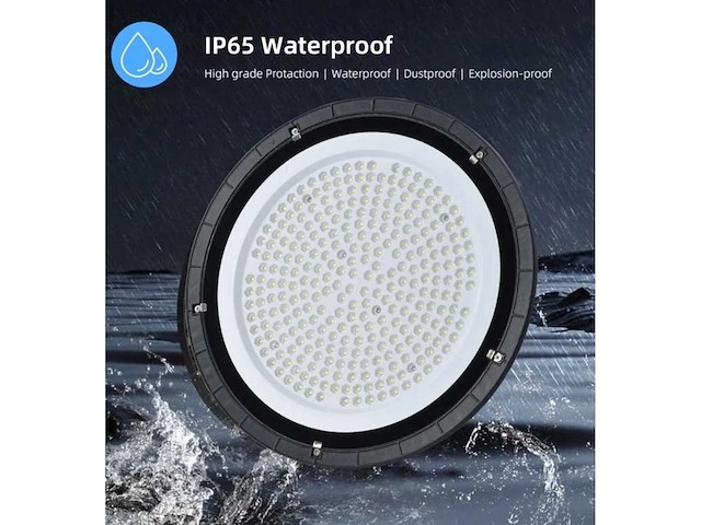 10 x led highbay ufo – 180w – 6500k koud wit – ip65 – agree-180 - afbeelding 1 van  5