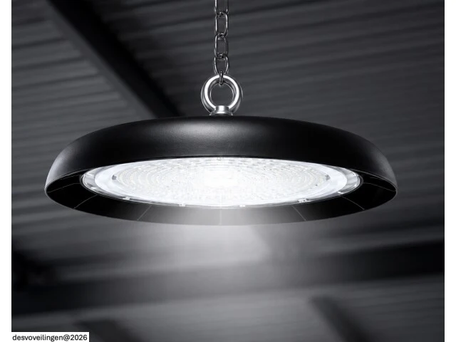 10 x led highbay ufo – 200w – 6400k koud wit – ip65 – agora-200 - afbeelding 2 van  6