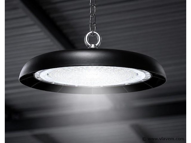 10 x led highbay ufo – 200w – 6400k koud wit – ip65 – agora-200 - afbeelding 1 van  5