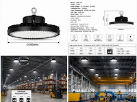 10 x led highbay ufo pro 100w – instelbaar 60% / 80% / 100% – 6500k – web-100 - afbeelding 6 van  6