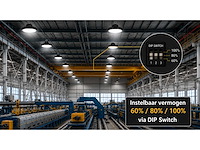 10 x led highbay ufo pro 150w – instelbaar 60% / 80% / 100% – 6500k – web-150 - afbeelding 2 van  2