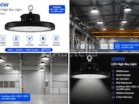 10 x led highbay ufo pro 200w – instelbaar 60% / 80% / 100% – 6500k – web-200 - afbeelding 3 van  6