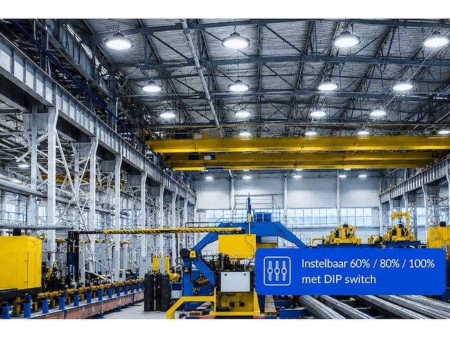 10 x led highbay ufo pro 200w – instelbaar 60% / 80% / 100% – 6500k – web-200 - afbeelding 2 van  6