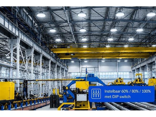 10 x led highbay ufo pro 200w – instelbaar 60% / 80% / 100% – 6500k – web-200 - afbeelding 2 van  6
