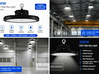 10 x led highbay ufo pro 200w – instelbaar 60% / 80% / 100% – 6500k – web-200 - afbeelding 7 van  7