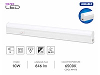 10 x led onderbouw lamp 10w – 6400k koud wit - wit – 90cm – ip20 – sigma-10 - afbeelding 1 van  5
