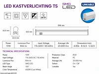 10 x led onderbouw lamp 10w – 6400k koud wit - wit – 90cm – ip20 – sigma-10 - afbeelding 5 van  6