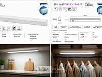 10 x led onderbouw lamp 10w – 6400k koud wit - wit – 90cm – ip20 – sigma-10 - afbeelding 6 van  6