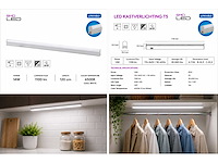 10 x led onderbouw lamp 14w – 6400k koud wit - wit – 120cm – ip20 – sigma-14 - afbeelding 5 van  5