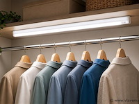 10 x led onderbouw lamp 14w – 6400k koud wit - wit – 120cm – ip20 – sigma-14 - afbeelding 2 van  5