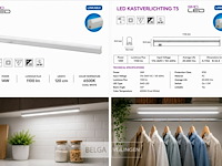 10 x led onderbouw lamp 14w – 6400k koud wit - wit – 120cm – ip20 – sigma-14 - afbeelding 6 van  6