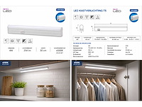 10 x led onderbouw lamp 4w – 6400k koud wit - wit – 30cm – ip20 – sigma-4 - afbeelding 5 van  5