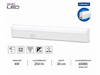 10 x led onderbouw lamp 4w – 6400k koud wit - wit – 30cm – ip20 – sigma-4