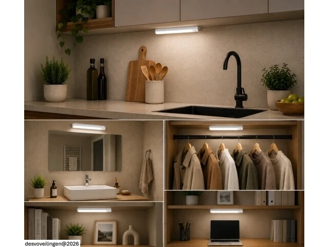 10 x led onderbouw lamp 4w – 6400k koud wit - wit – 30cm – ip20 – sigma-4 - afbeelding 4 van  6