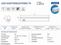 10 x led onderbouw lamp 4w – 6400k koud wit - wit – 30cm – ip20 – sigma-4 - afbeelding 5 van  6
