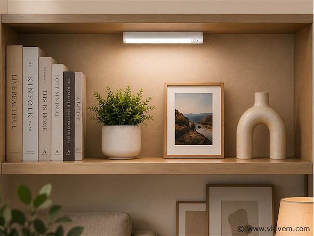10 x led onderbouw lamp 4w – 6400k koud wit - wit – 30cm – ip20 – sigma-4 - afbeelding 2 van  5