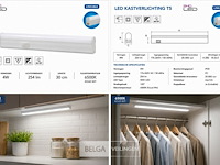 10 x led onderbouw lamp 4w – 6400k koud wit - wit – 30cm – ip20 – sigma-4 - afbeelding 6 van  6