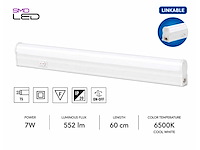 10 x led onderbouw lamp 7w – 6400k koud wit - wit – 60cm – ip20 – sigma-7 - afbeelding 1 van  5