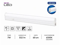 10 x led onderbouw lamp 7w – 6400k koud wit - wit – 60cm – ip20 – sigma-7