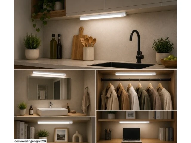 10 x led onderbouw lamp 7w – 6400k koud wit - wit – 60cm – ip20 – sigma-7 - afbeelding 4 van  6