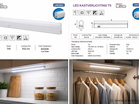 10 x led onderbouw lamp 7w – 6400k koud wit - wit – 60cm – ip20 – sigma-7 - afbeelding 5 van  5