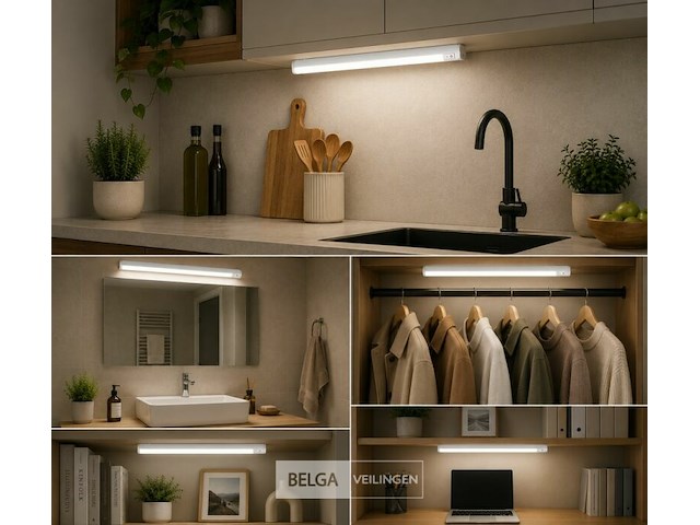 10 x led onderbouw lamp 7w – 6400k koud wit - wit – 60cm – ip20 – sigma-7 - afbeelding 4 van  6