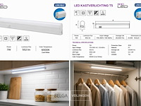 10 x led onderbouw lamp 7w – 6400k koud wit - wit – 60cm – ip20 – sigma-7 - afbeelding 6 van  6