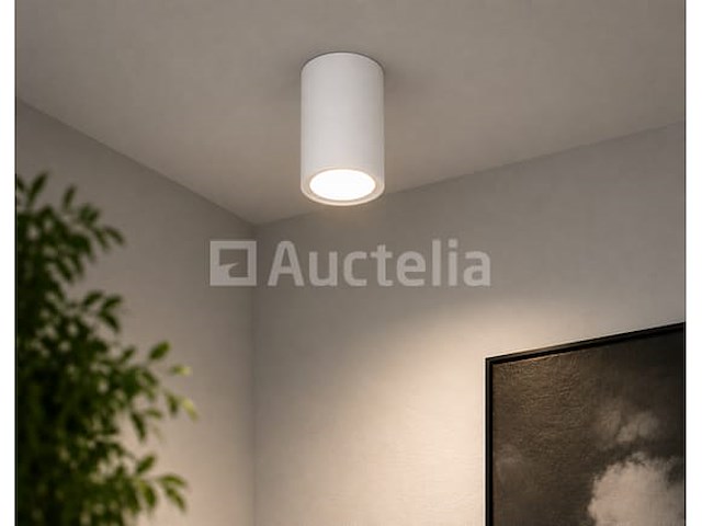 10 x led opbouw spot 5w – 4200k neutraal wit - wit – ip20 – sandra-5/xl - afbeelding 5 van  5