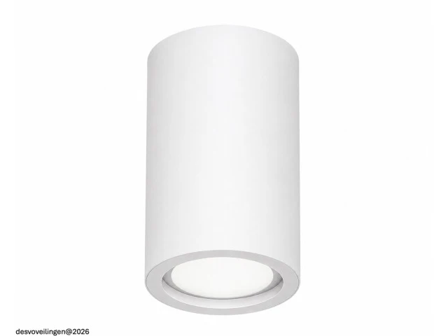 10 x led opbouw spot 5w – 4200k neutraal wit - wit – ip20 – sandra-5/xl - afbeelding 6 van  6