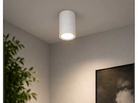 10 x led opbouw spot 5w – 4200k neutraal wit - wit – ip20 – sandra-5/xl - afbeelding 1 van  5