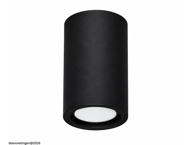 10 x led opbouw spot 5w – 4200k neutraal wit - zwart – ip20 – sandra-5/xl - afbeelding 4 van  6