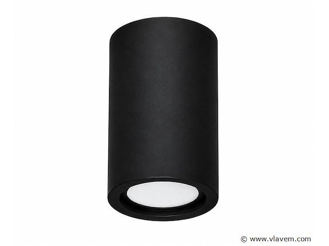 10 x led opbouw spot 5w – 4200k neutraal wit - zwart – ip20 – sandra-5/xl - afbeelding 3 van  5