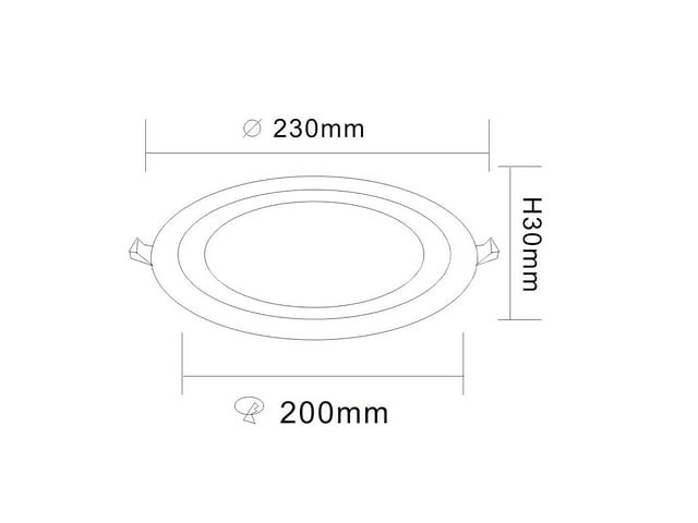 10 x led paneel – blauw / wit – 24w (18w + 6w) – aan/uit - afbeelding 3 van  5