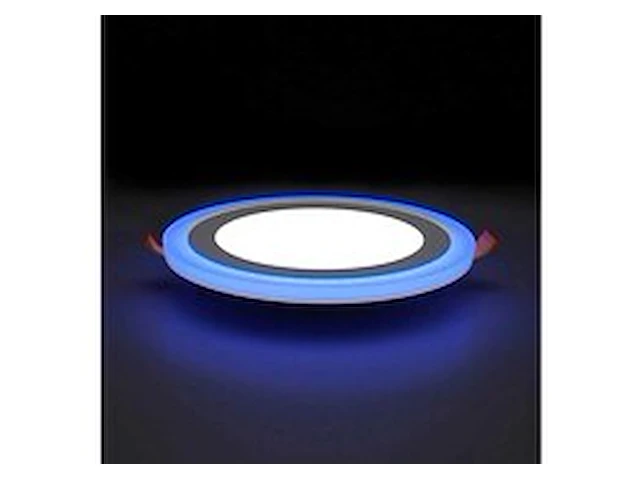 10 x led paneel – blauw / wit – 24w (18w + 6w) – aan/uit - afbeelding 1 van  6