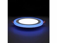 10 x led paneel – blauw / wit – 24w (18w + 6w) – aan/uit