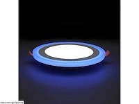 10 x led paneel – blauw / wit – 24w (18w + 6w) – aan/uit - afbeelding 2 van  6