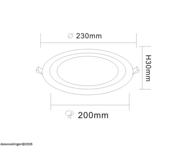 10 x led paneel – blauw / wit – 24w (18w + 6w) – aan/uit - afbeelding 4 van  6