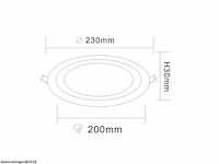 10 x led paneel – blauw / wit – 24w (18w + 6w) – aan/uit - afbeelding 4 van  6