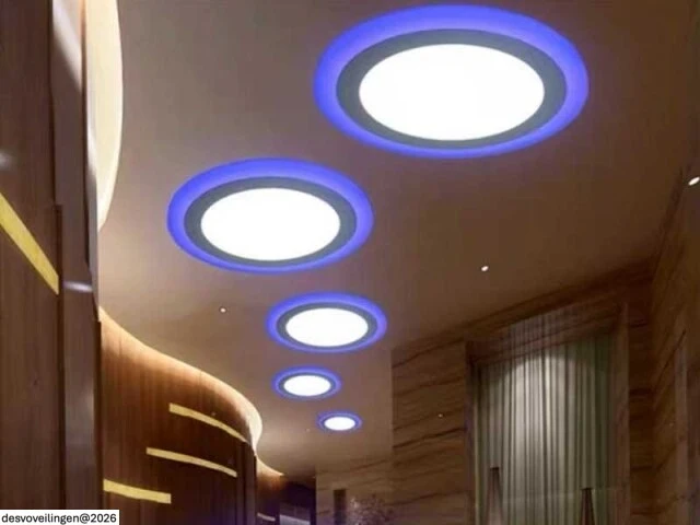 10 x led paneel – blauw / wit – 24w (18w + 6w) – aan/uit - afbeelding 6 van  6