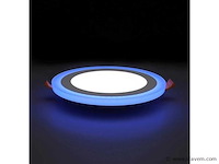 10 x led paneel – blauw / wit – 24w (18w + 6w) – aan/uit - afbeelding 1 van  5