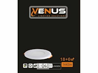 10 x led paneel – blauw / wit – 24w (18w + 6w) – aan/uit - afbeelding 5 van  6