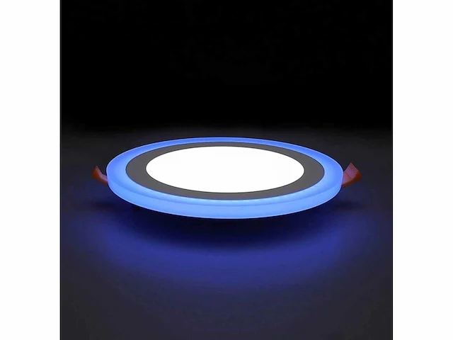 10 x led paneel – blauw / wit – 24w (18w + 6w) – aan/uit - afbeelding 1 van  5