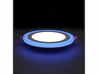 10 x led paneel – blauw / wit – 24w (18w + 6w) – aan/uit - afbeelding 1 van  5